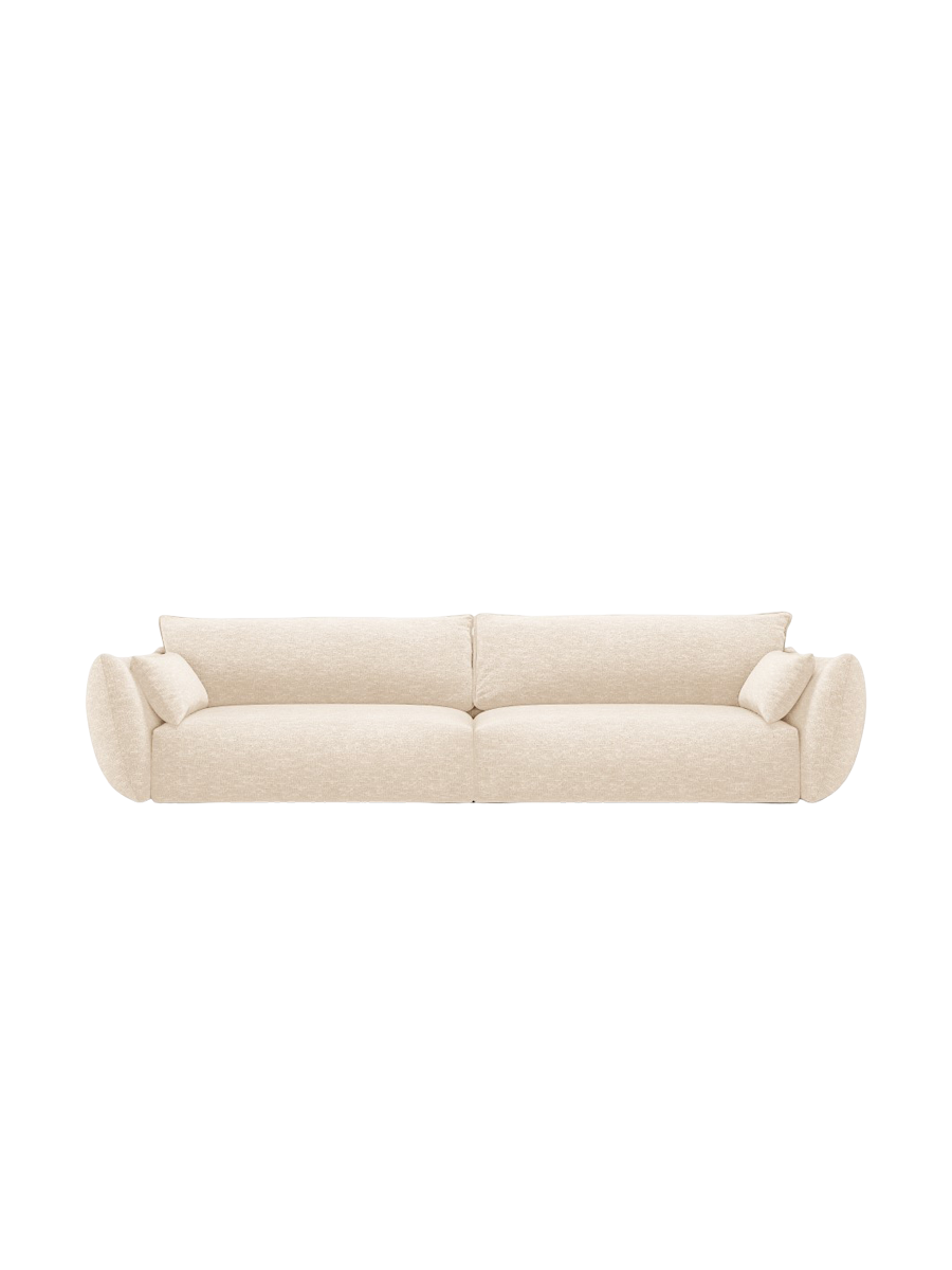 
Canapé design 4 places "Clau" - Chenille Beige Clair