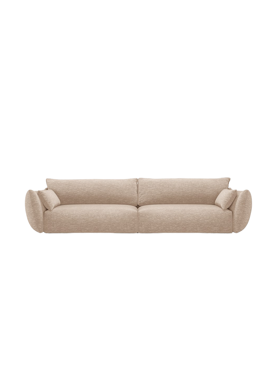 
Canapé design 4 places "Clau" - Chenille  Beige