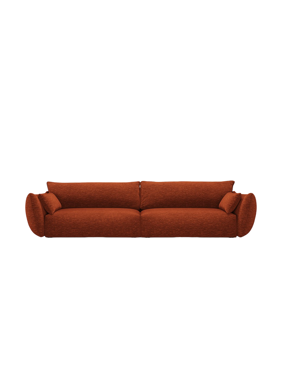 
Canapé design 4 places "Clau" - Chenille Terre cuite