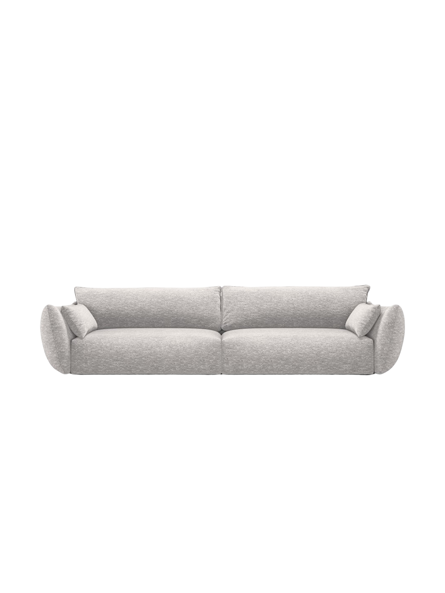 
Canapé design 4 places "Clau" - Chenille Gris clair