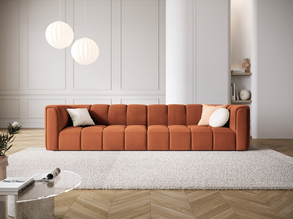 
4-Sitzer Design Sofa "Adams" - Chenille Terracotta
