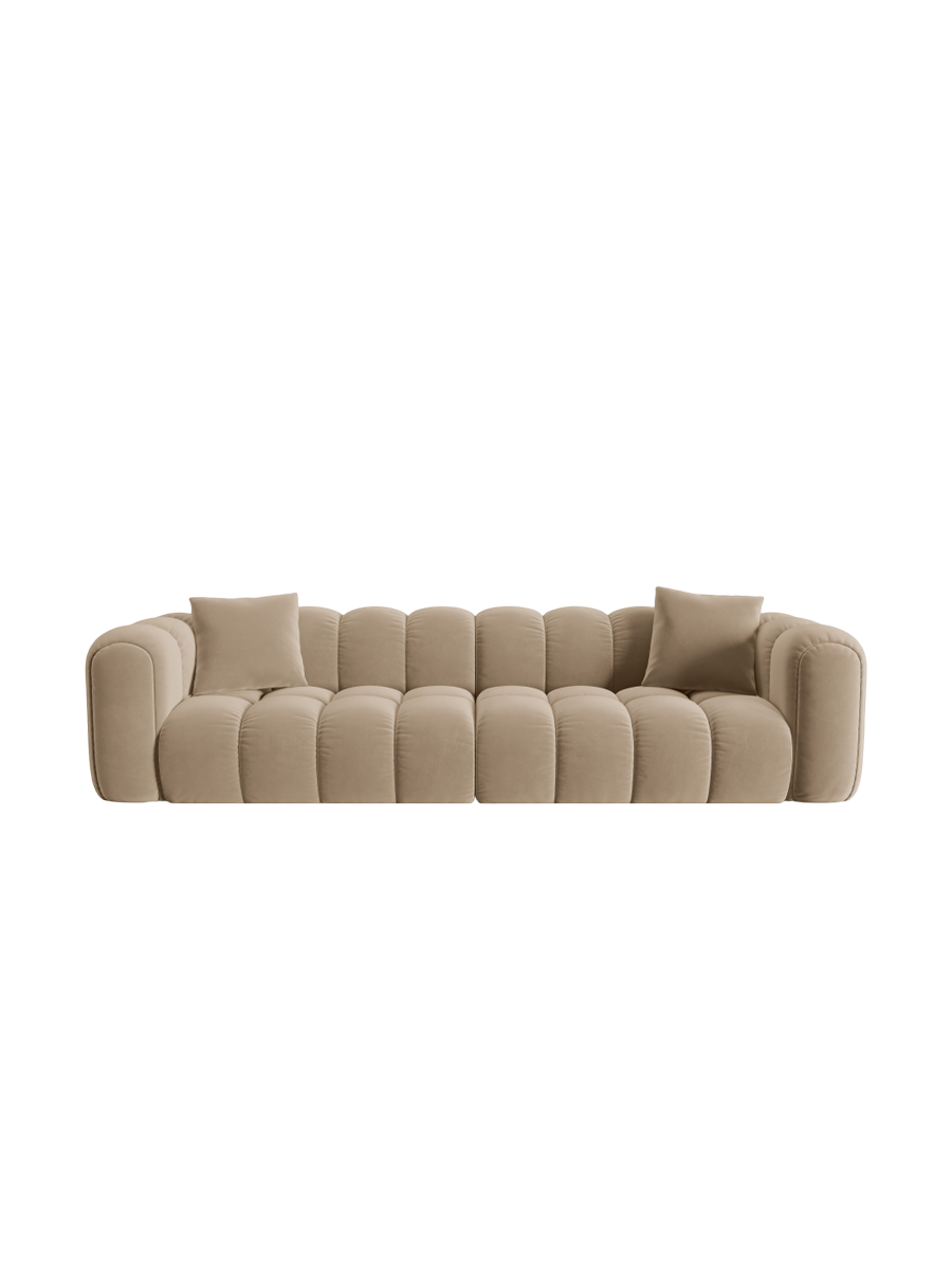 
4-Seater Designer Sofa "Arden" - Velvet Sand