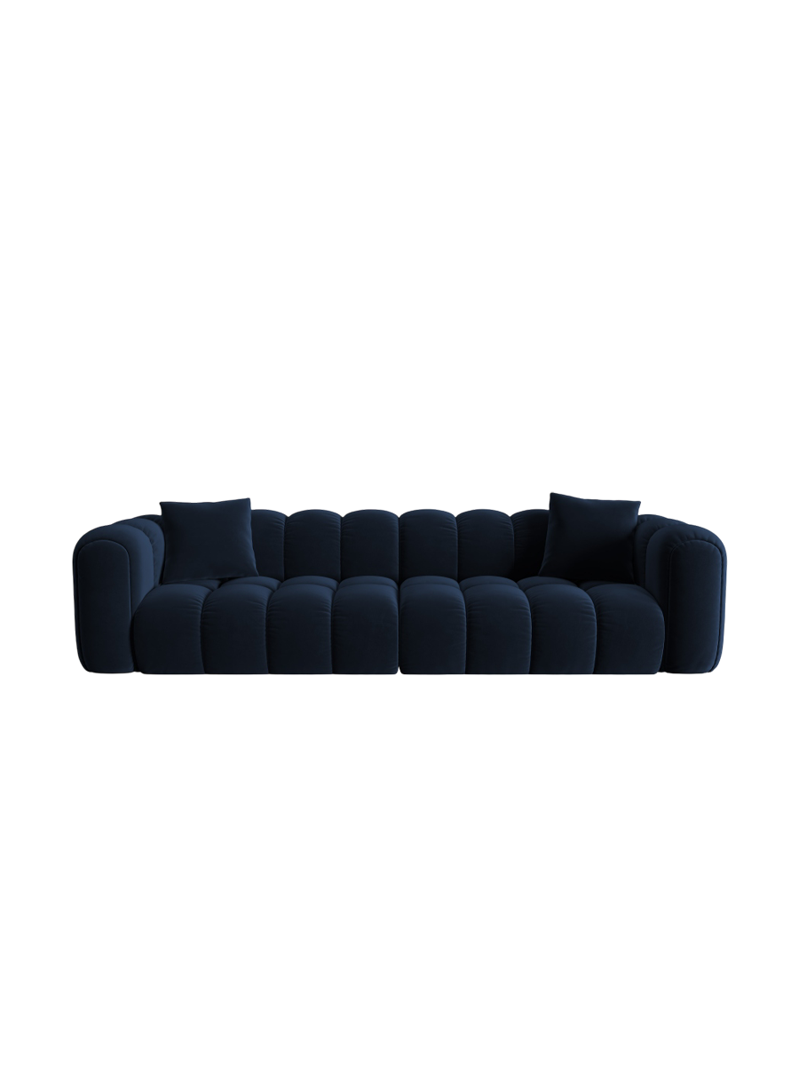 
4-Seater Designer Sofa "Arden" - Velvet Royal Blue