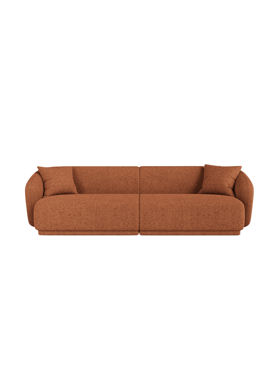 
Canapé design 4 places "Jane" - Brique chenille