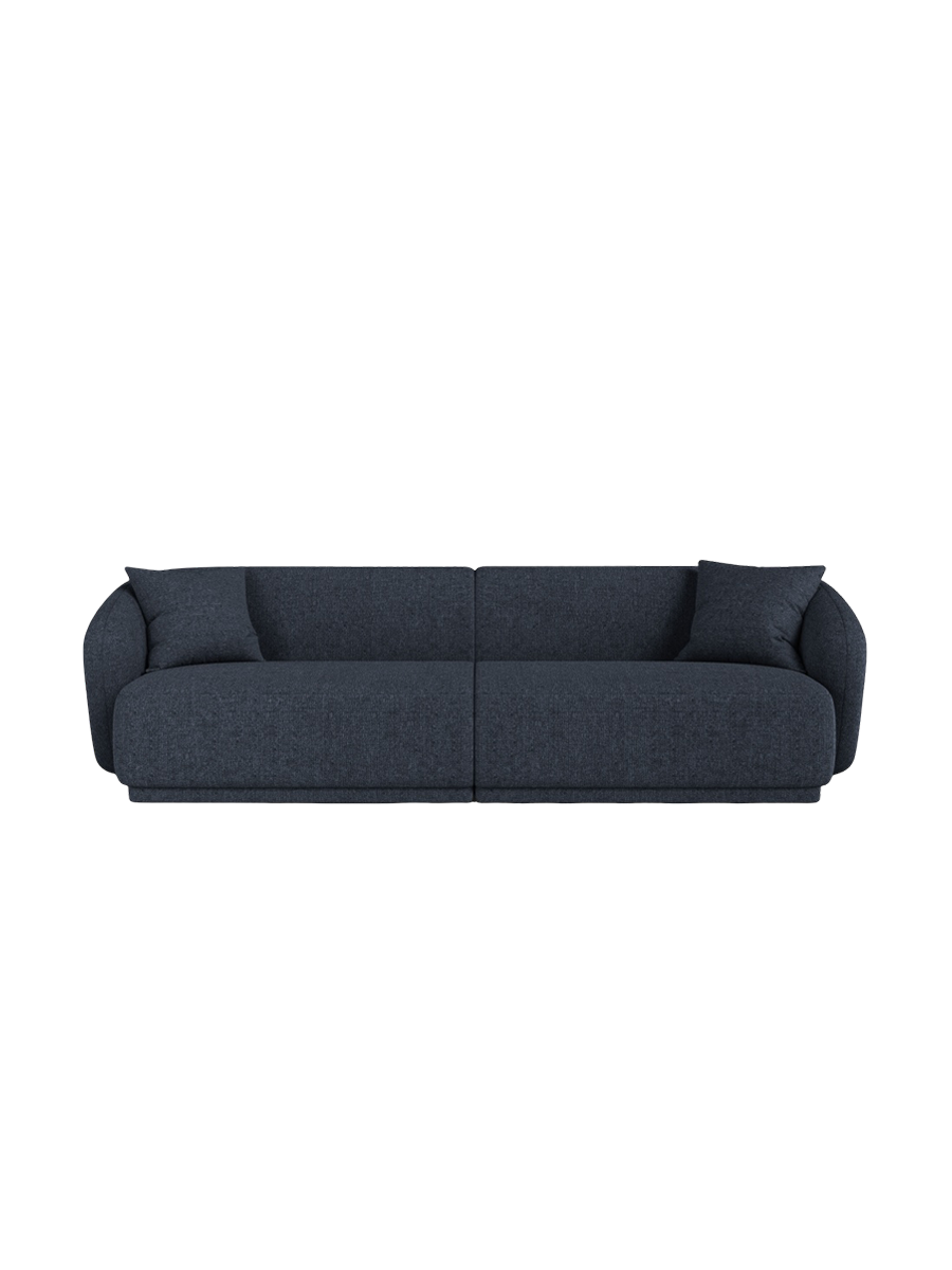 
Canapé design 4 places "Jane" - Chenille Bleu marine
