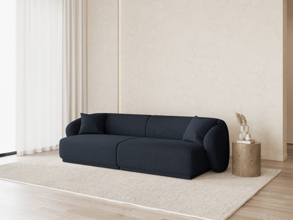 
Canapé design 4 places "Jane" - Chenille Bleu marine