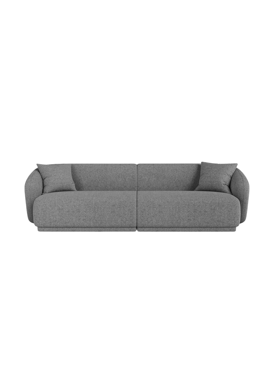 
Canapé design 4 places "Jane" - Chenille grise