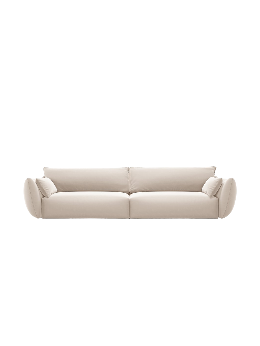 
Canapé design 4 places "Clau" - Velours Beige