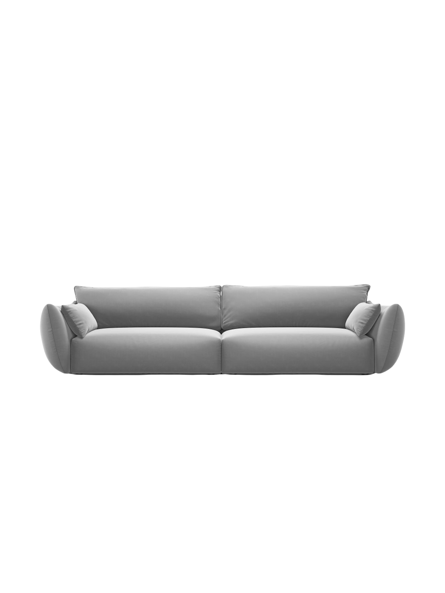 
Canapé design 4 places "Clau" - Velours Gris