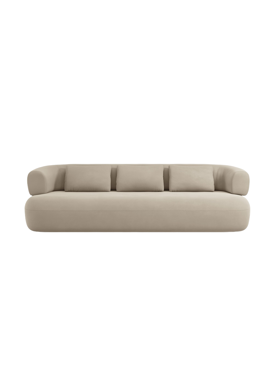 
4-Seater Design Sofa "Estro" - Velvet Beige