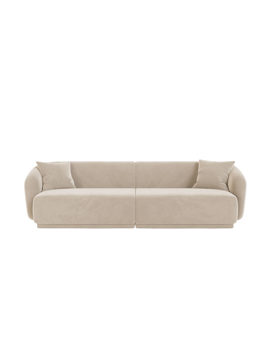 
Canapé design 4 places "Jane" - Velours Beige