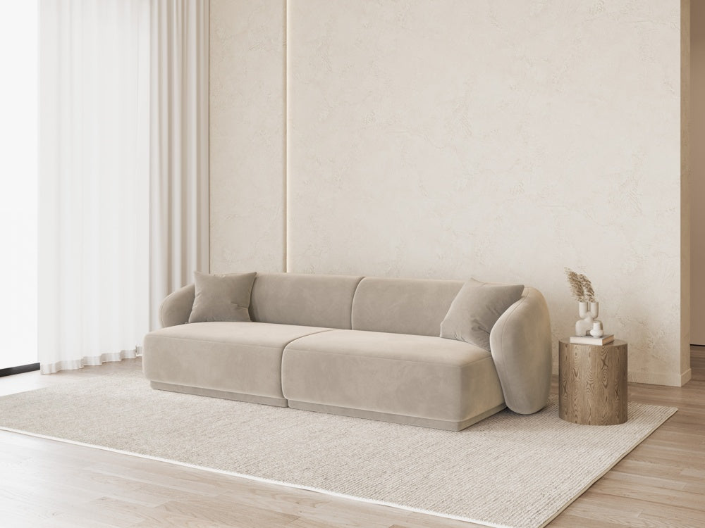 
Canapé design 4 places "Jane" - Velours Beige