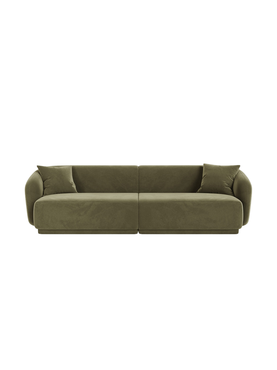 
Canapé design 4 places "Jane" - Velours vert