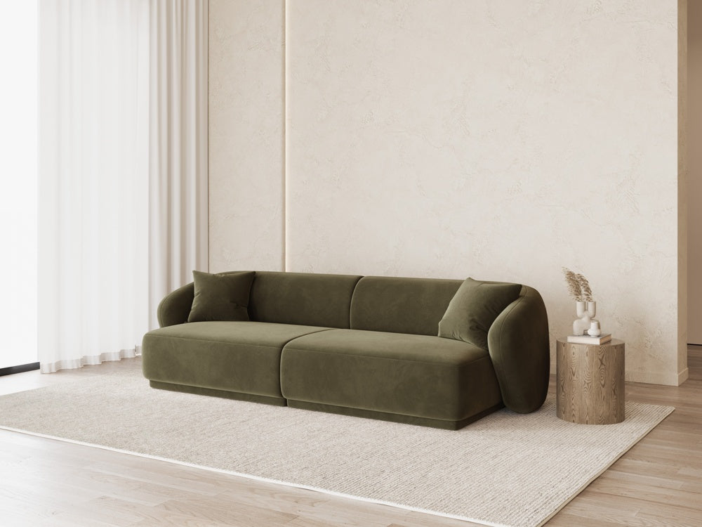 
Canapé design 4 places "Jane" - Velours vert