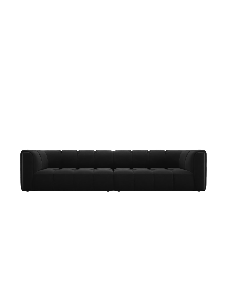 
4-Sitzer Design Sofa "Adams" - Samt Schwarz