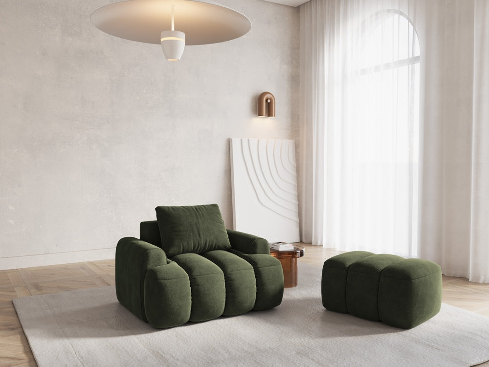 
Designer Armchair "Kimi" - Velvet Green