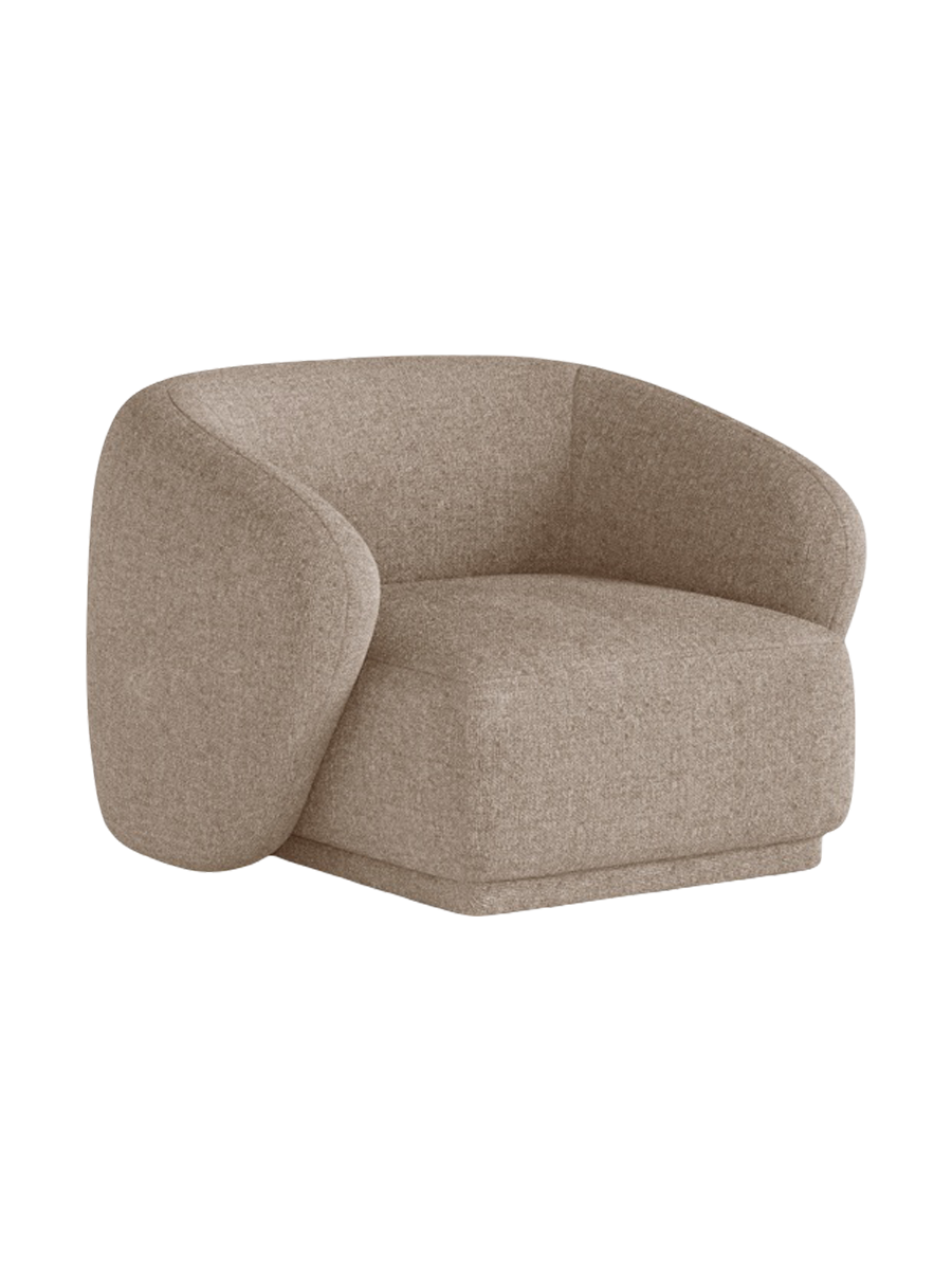 
Fauteuil design « Jane » - Chenille Cappuccino
