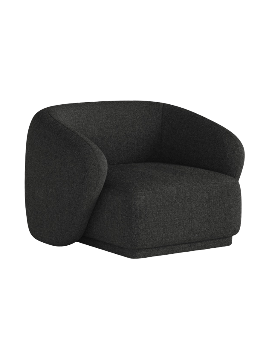 
Fauteuil design « Jane » - Chenille Anthracite