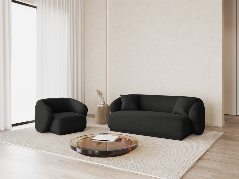 
Fauteuil design « Jane » - Chenille Anthracite