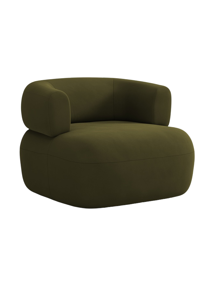 
Designer Armchair "Estro" - Velvet Green