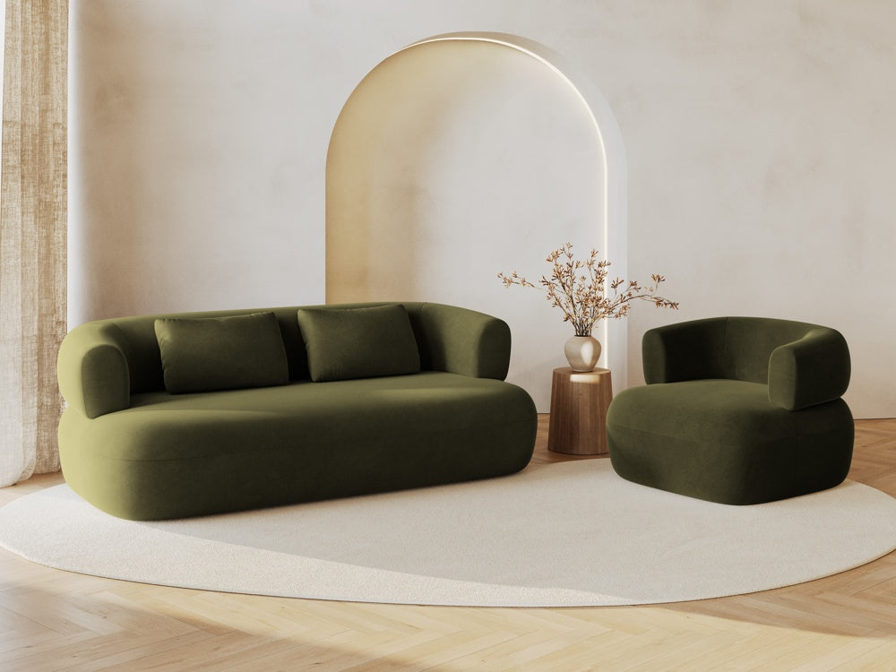 
Designer Armchair "Estro" - Velvet Green