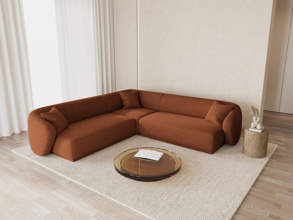 
Canapé d'angle design "Jane" 5 places - Chenille-Ziegel