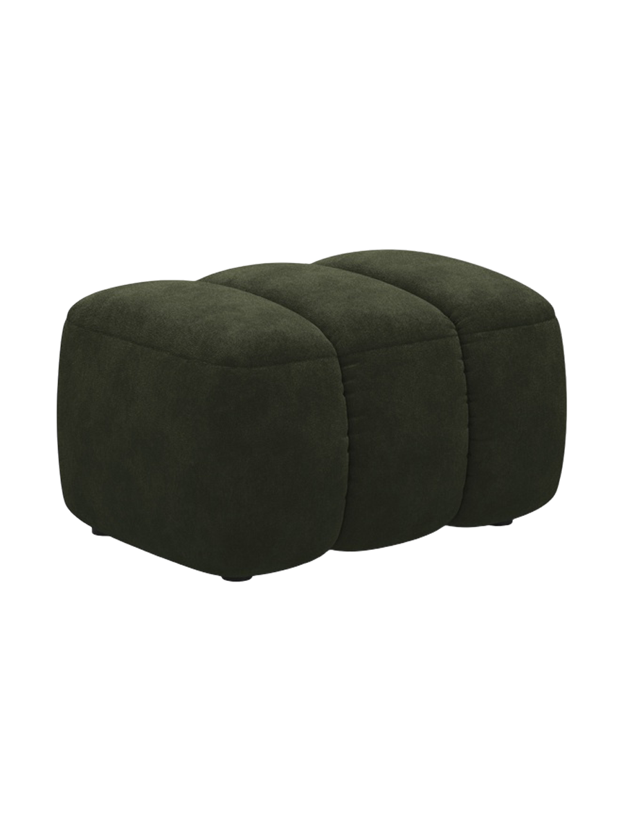 
Designer Ottoman "Kimi" - Velvet Green