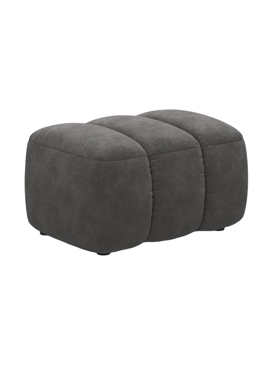 
Designer Ottoman "Kimi" - Velvet Grey