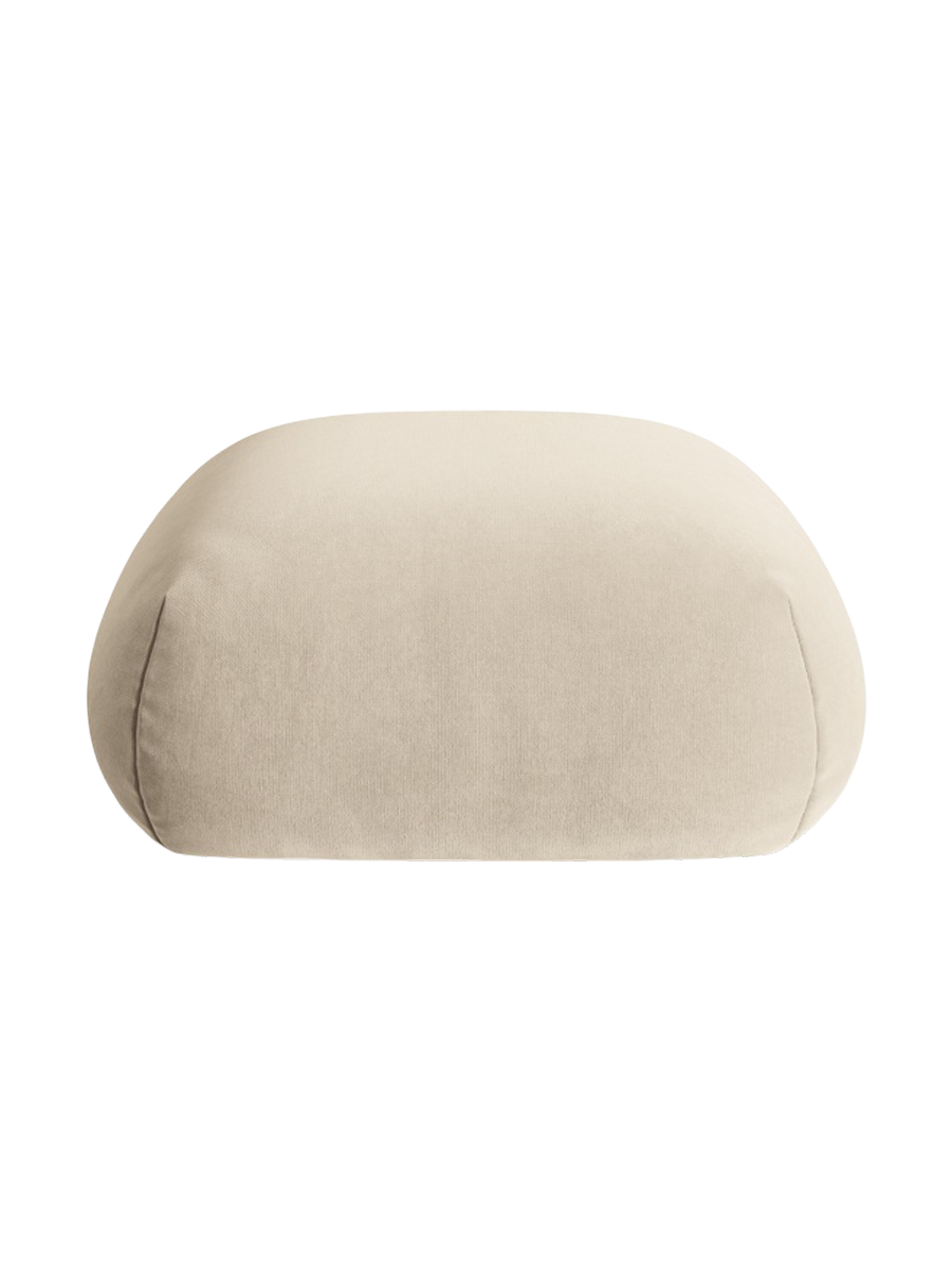 
Design Sitzpouf "Lony" - Samt Beige hell