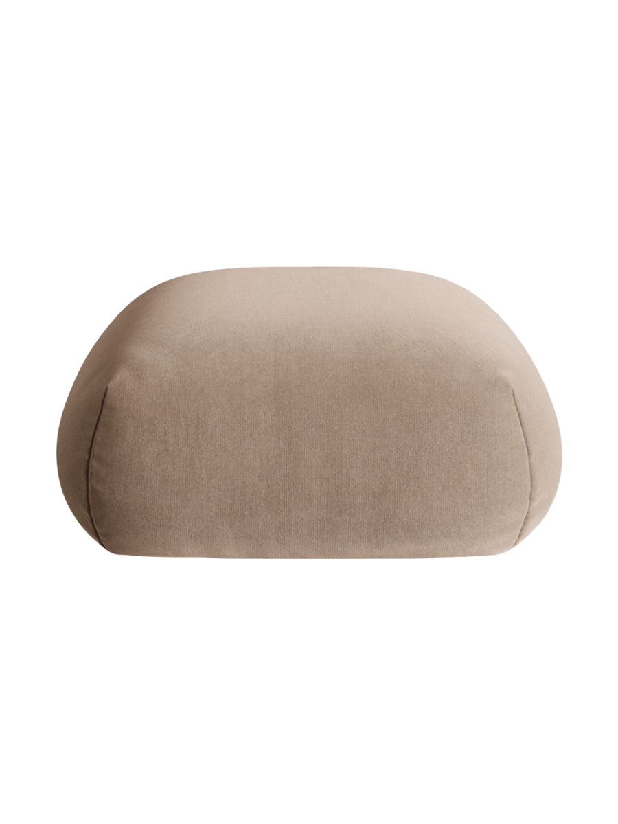 
Design Sitzpouf "Lony" - Samt Beige dunkel