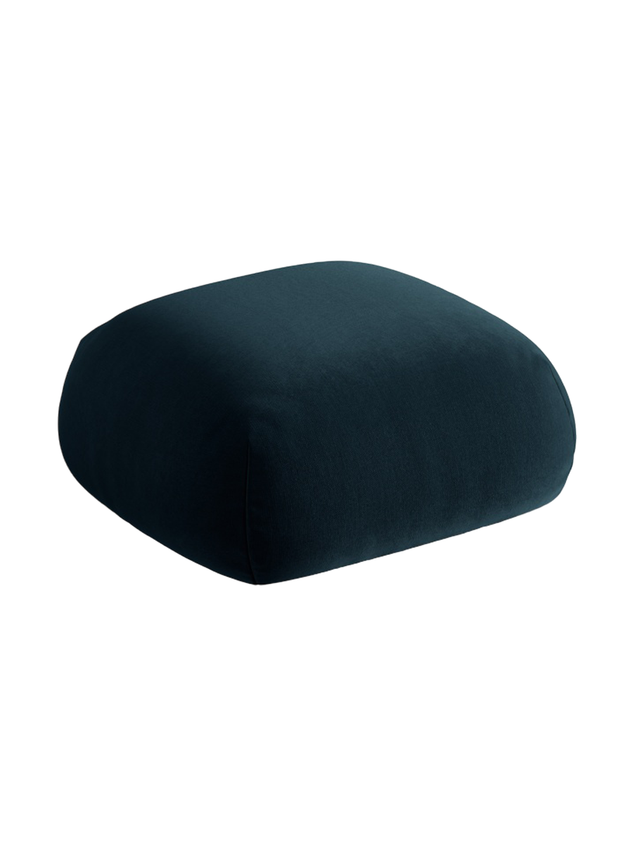 
Design Sitzpouf "Lony" - Samt Petrol dunkel