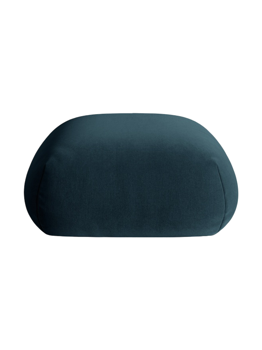 
Design Sitzpouf "Lony" - Samt Petrol dunkel