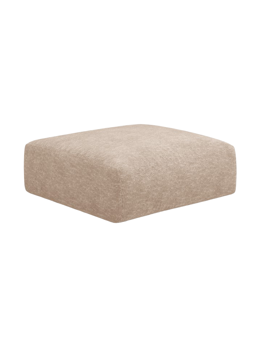 
Pouf design "Clau" - Chenille Beige