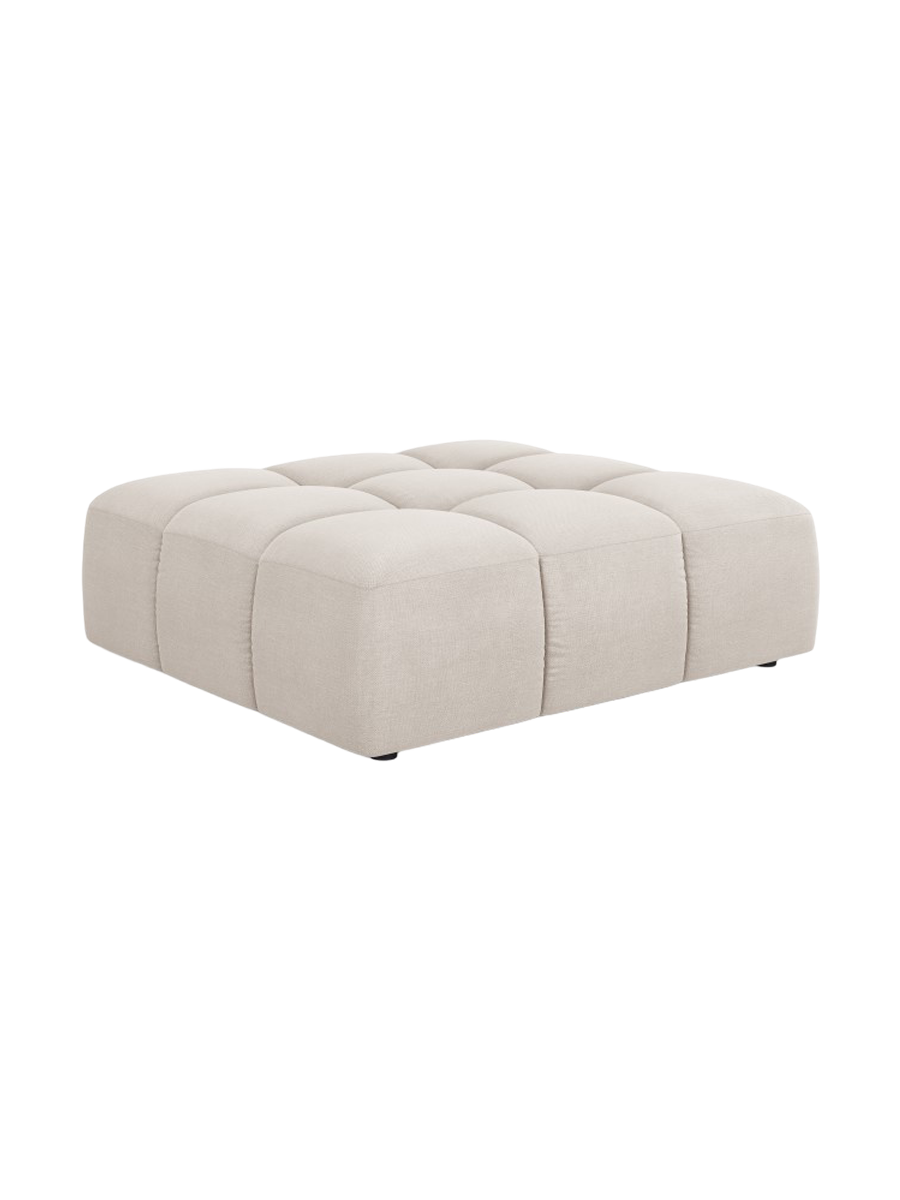 
Design Sitzpouf "Adams" - Chenille Beige / 96 x 96 cm