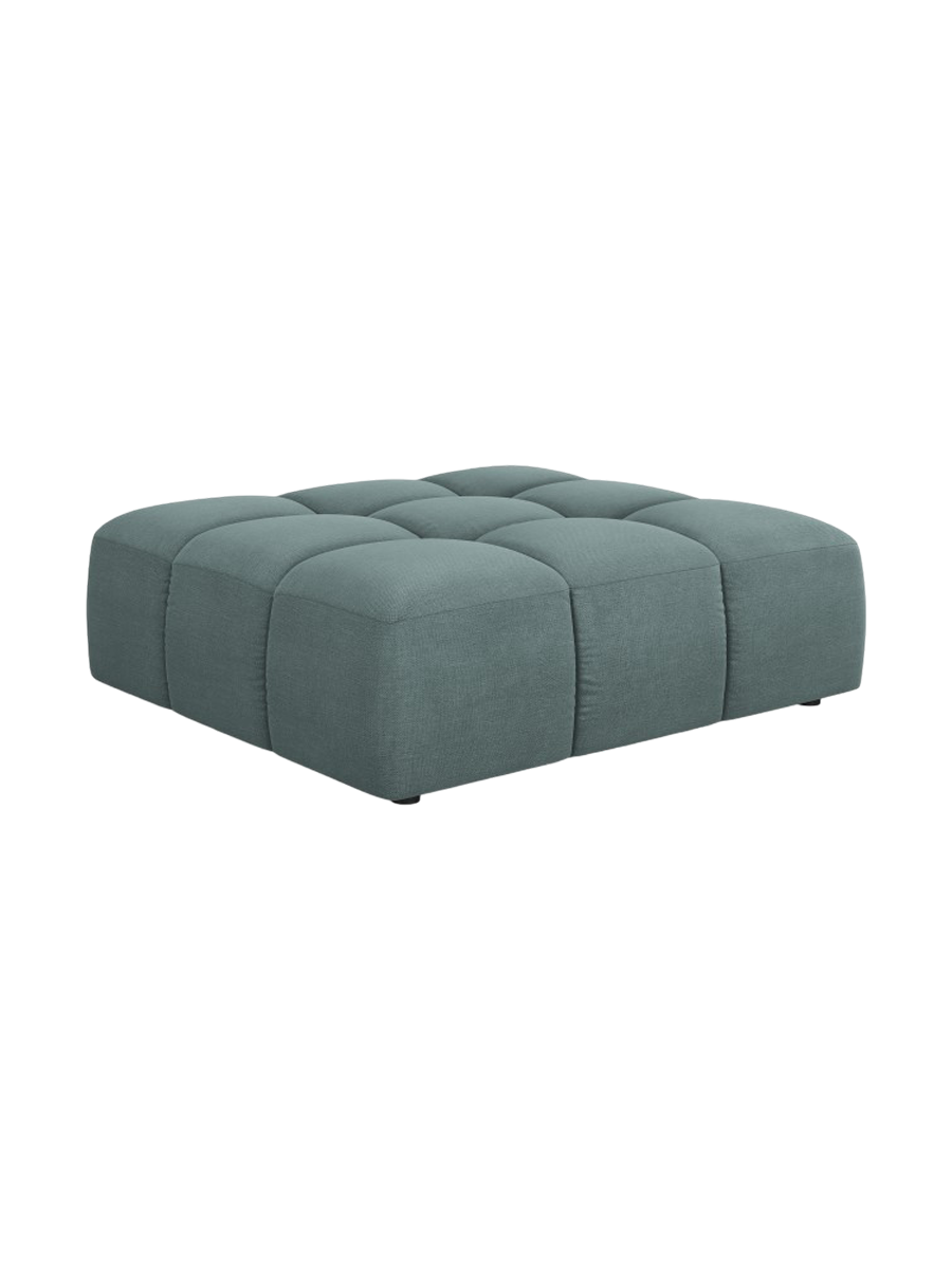 
Design Sitzpouf "Adams" - Chenille Petrol / 96 x 96 cm
