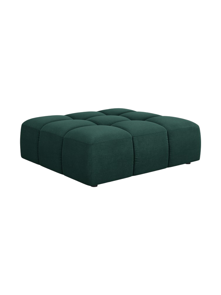
Design Sitzpouf "Adams" - Chenille Flaschengrün / 96 x 96 cm