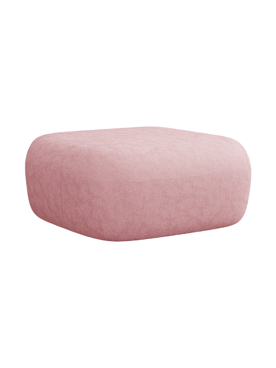 
Designer Ottoman "Estro" - Chenille Pink
