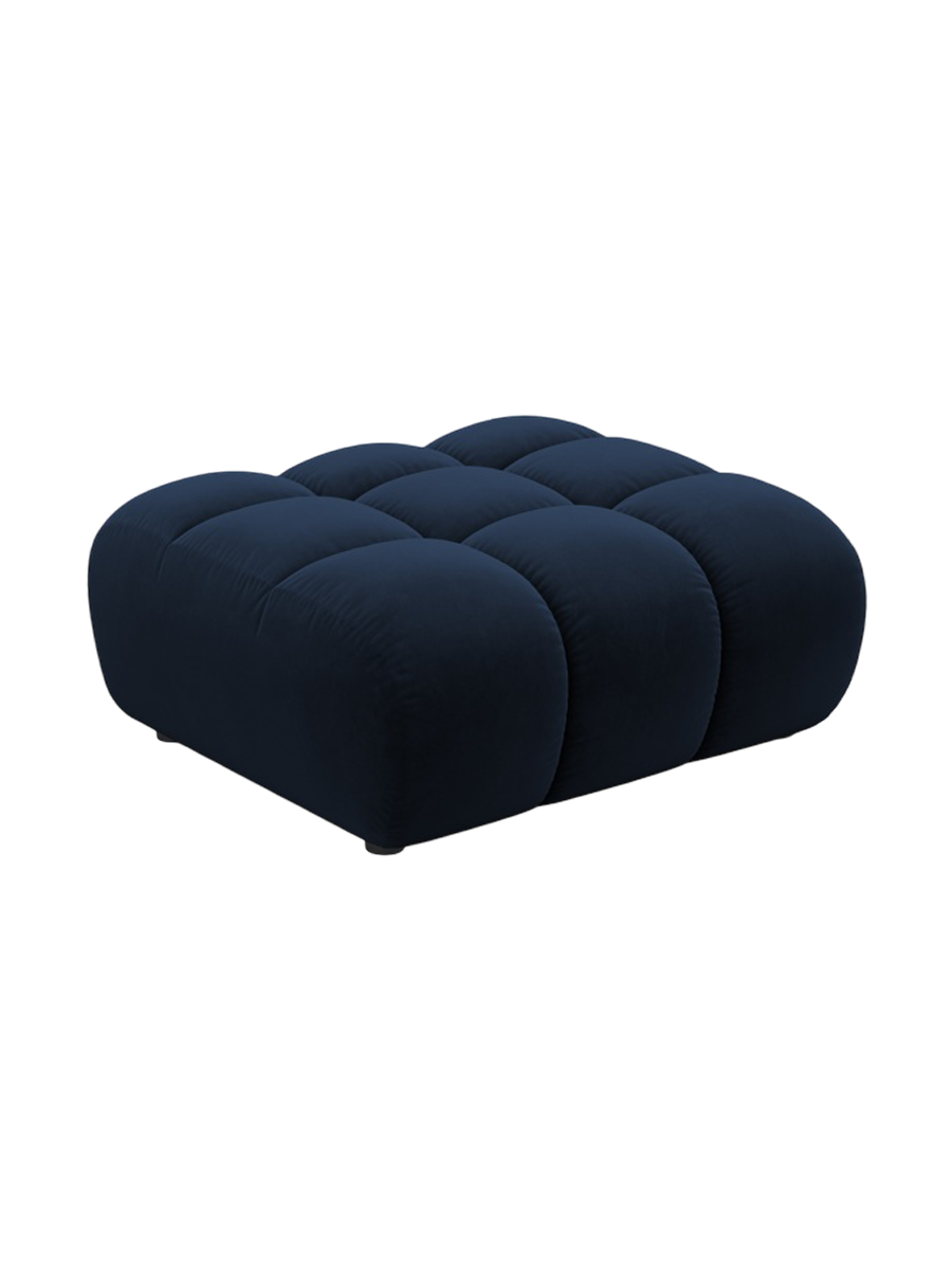 
"Arden" Design Ottoman - Velvet Royal Blue