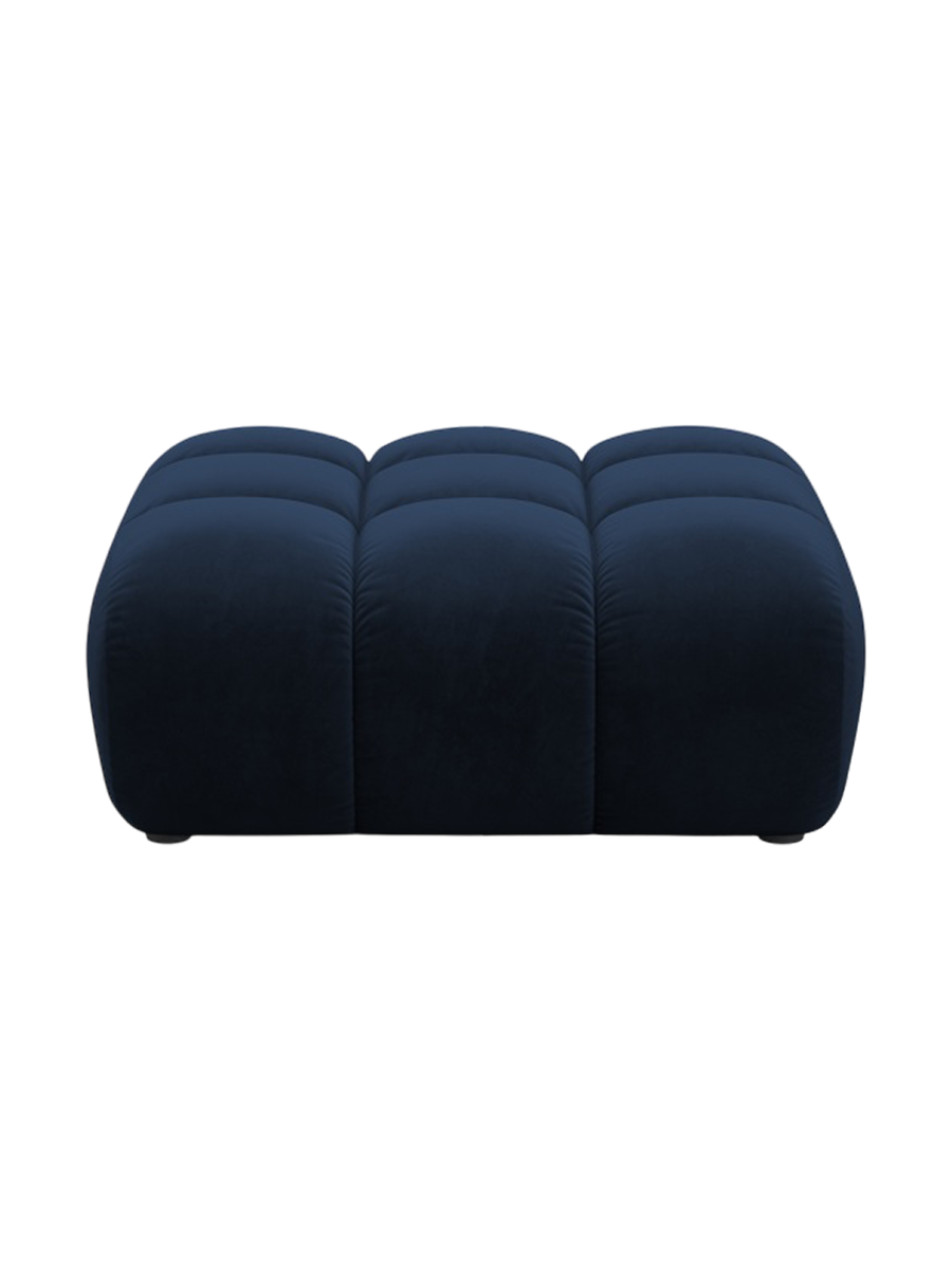 
"Arden" Design Ottoman - Velvet Royal Blue