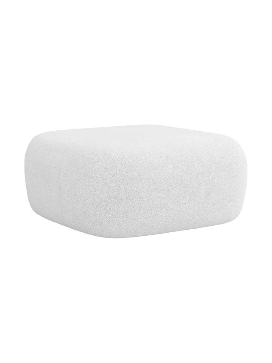 
Designer Ottoman "Estro" - Boucle Ivory