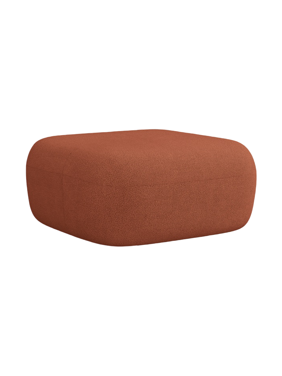 
Designer Ottoman "Estro" - Bouclé Brick