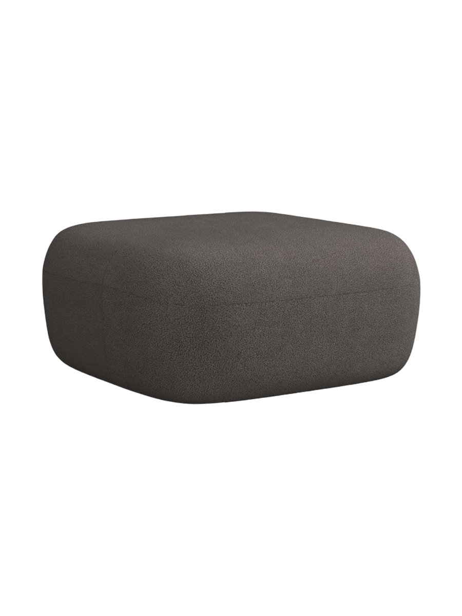 
Designer Ottoman "Estro" - Bouclé Grey