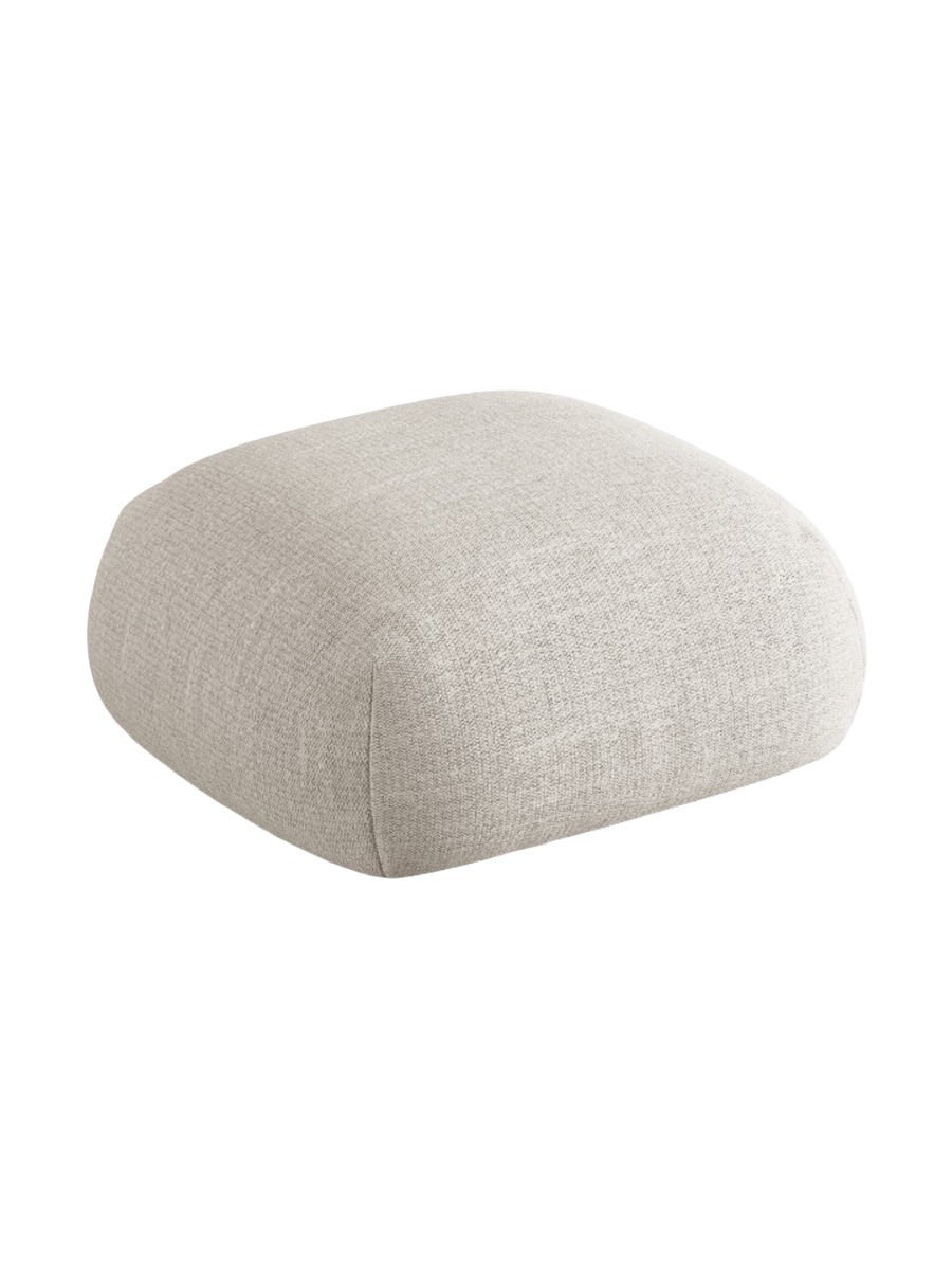 
Design Sitzpouf "Lony" - Strukturstoff Beige