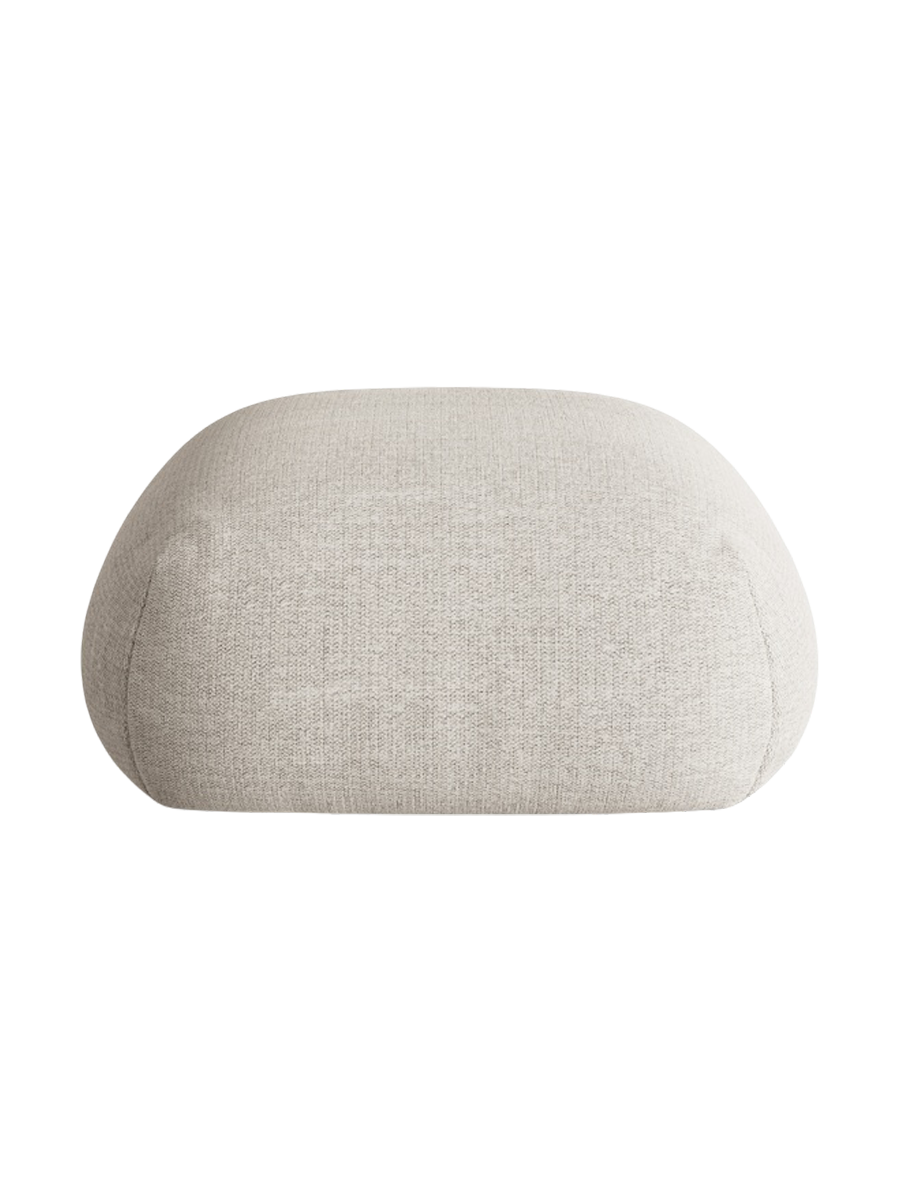 
Design Sitzpouf "Lony" - Strukturstoff Beige