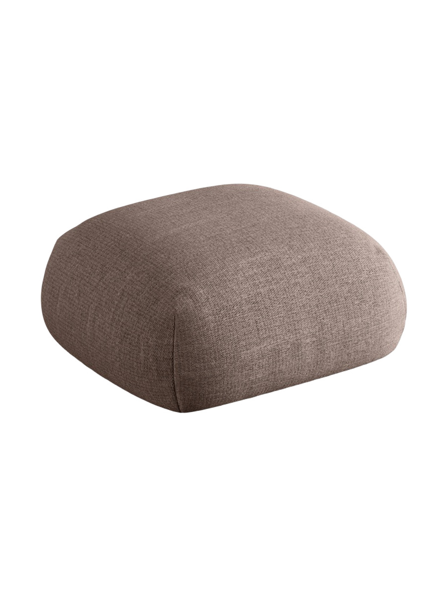 
Design Sitzpouf "Lony" - Strukturstoff Cappuccino