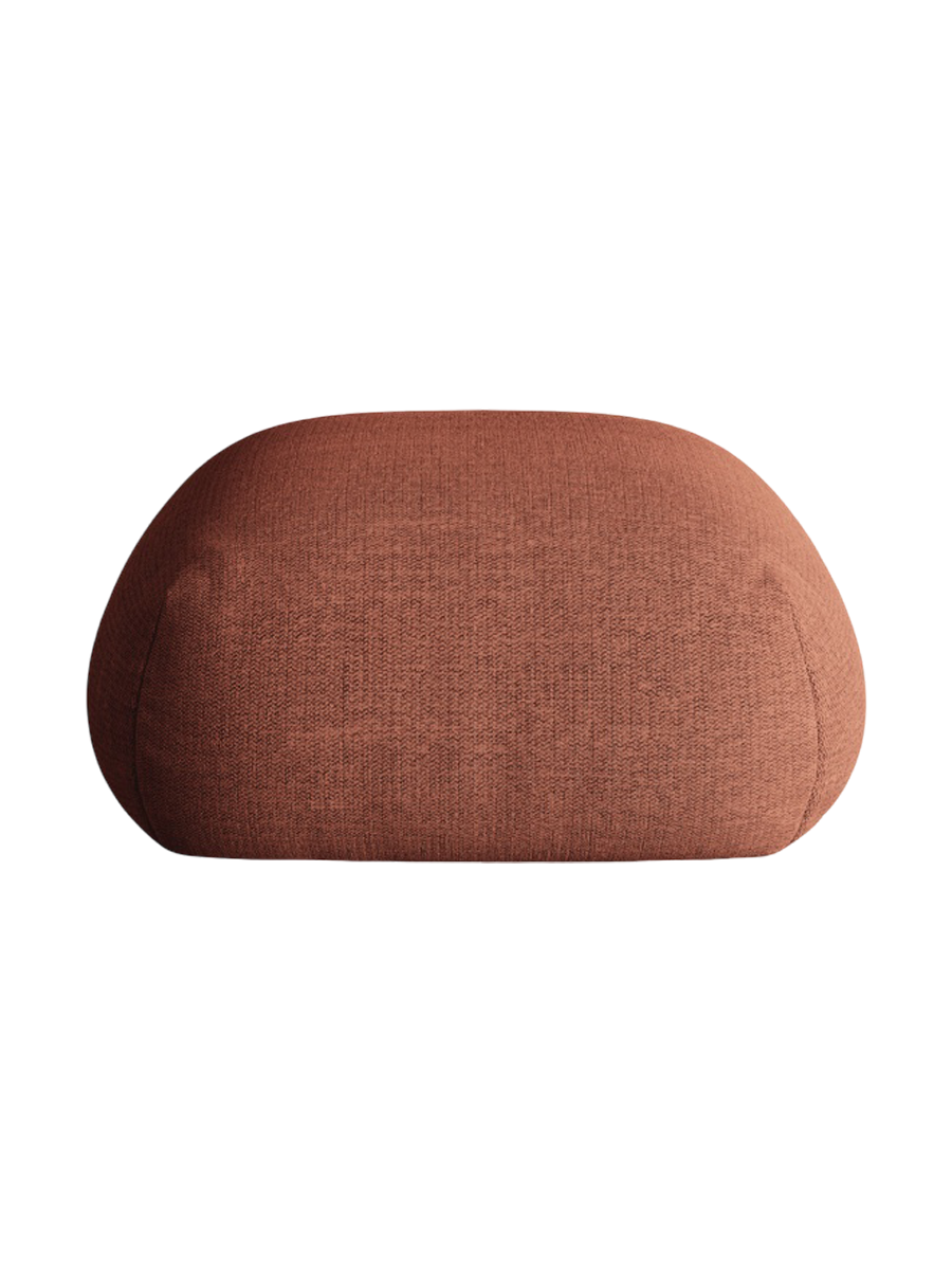 
Design Sitzpouf "Lony" - Strukturstoff Coral