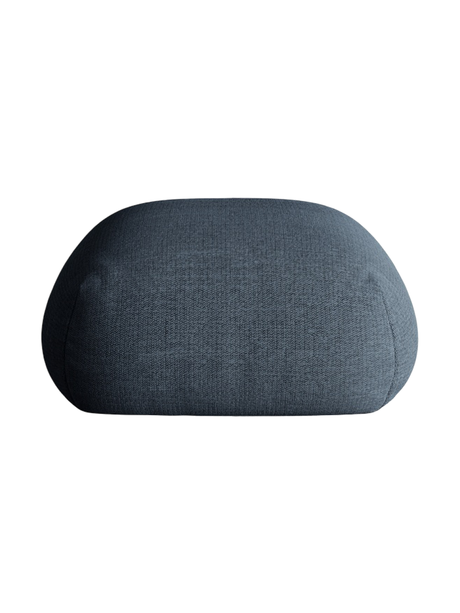 
Design Sitzpouf "Lony" - Strukturstoff Dunkelblau
