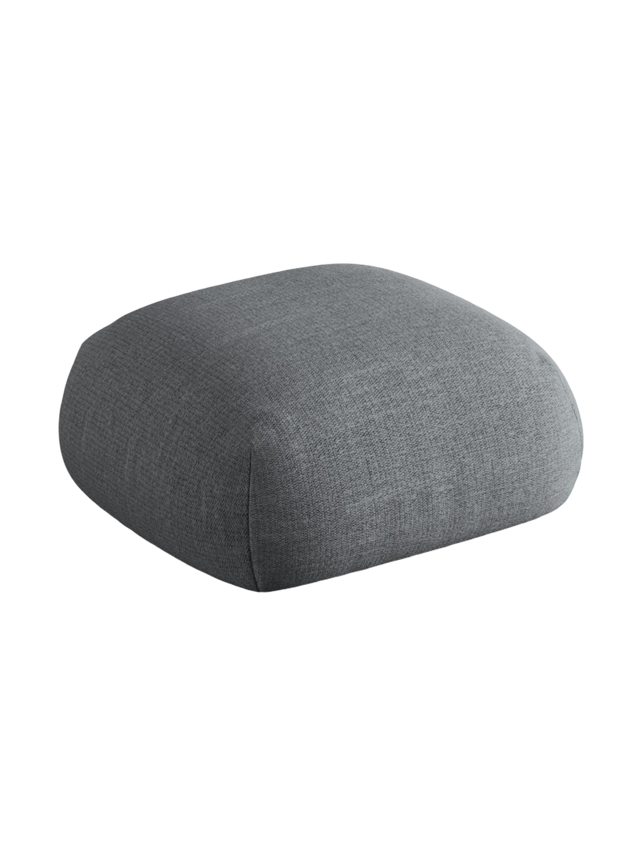 
Design Sitzpouf "Lony" - Strukturstoff Grau