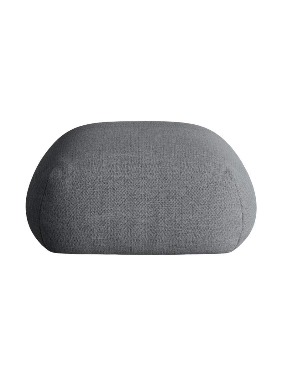 
Design Sitzpouf "Lony" - Strukturstoff Grau