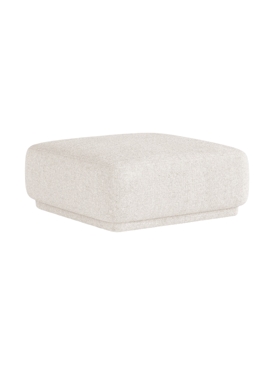 
Pouf design « Jane » - Chenille Beige Clair